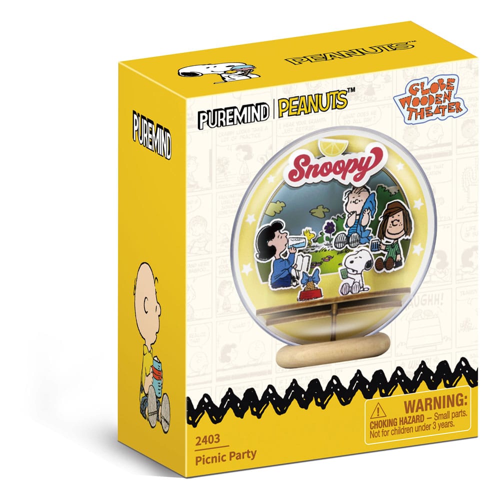 Peanuts Puremind Model Kit Wooden Theater Globe Picnic Party P054602