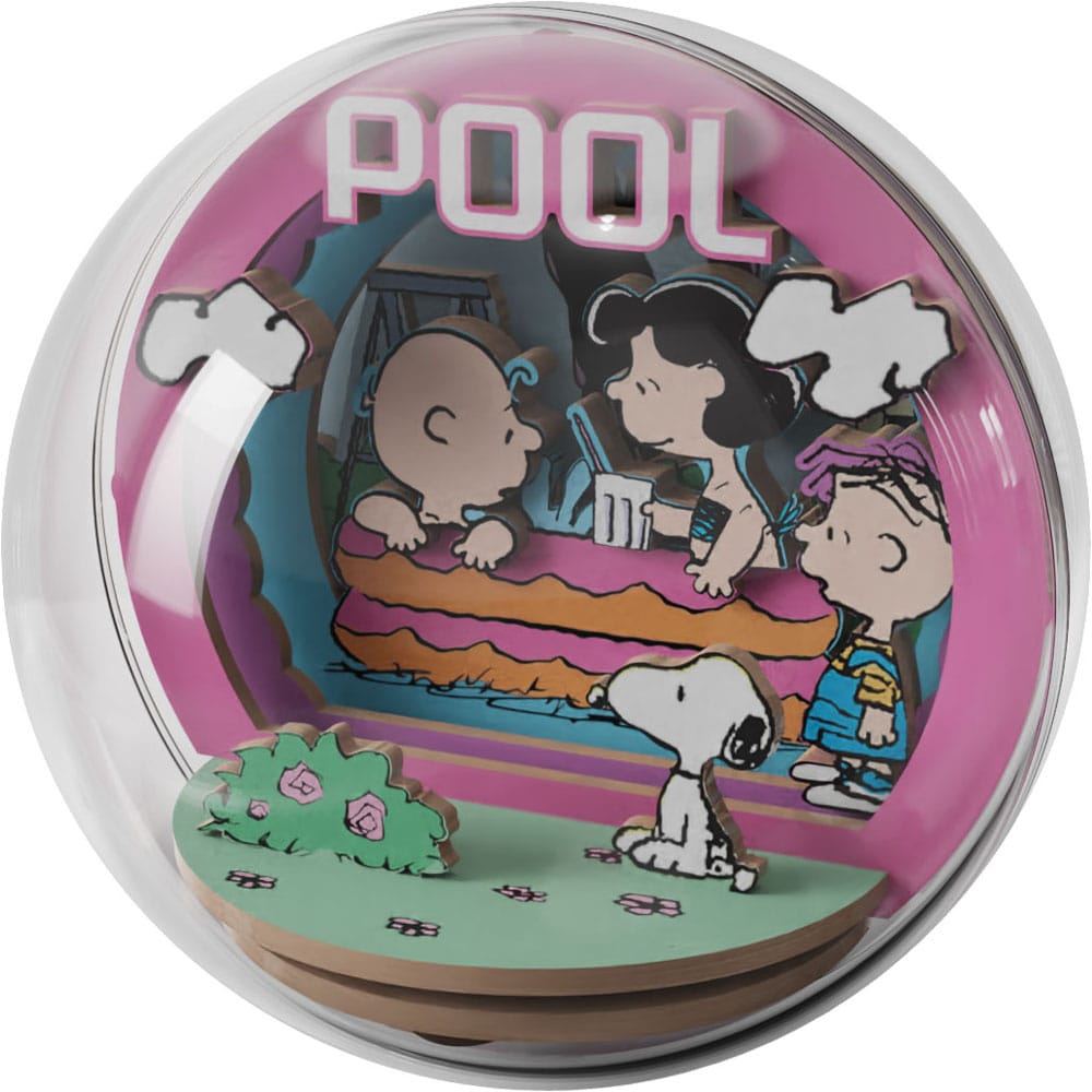 Peanuts Puremind Model Kit Wooden Theater Globe Cool Pool P054603