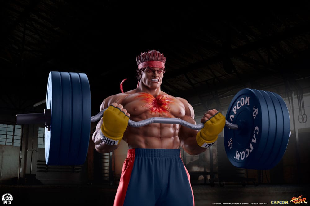 Street Fighter Premier Series Statue 1/4 Evil Ryu: Powerlifting 53 cm P055276