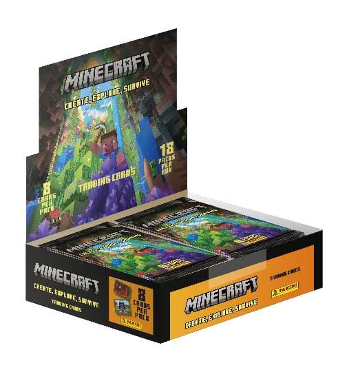 Minecraft - Create, Explore, Survive Trading Cards Flow Packs Display (18) P055699