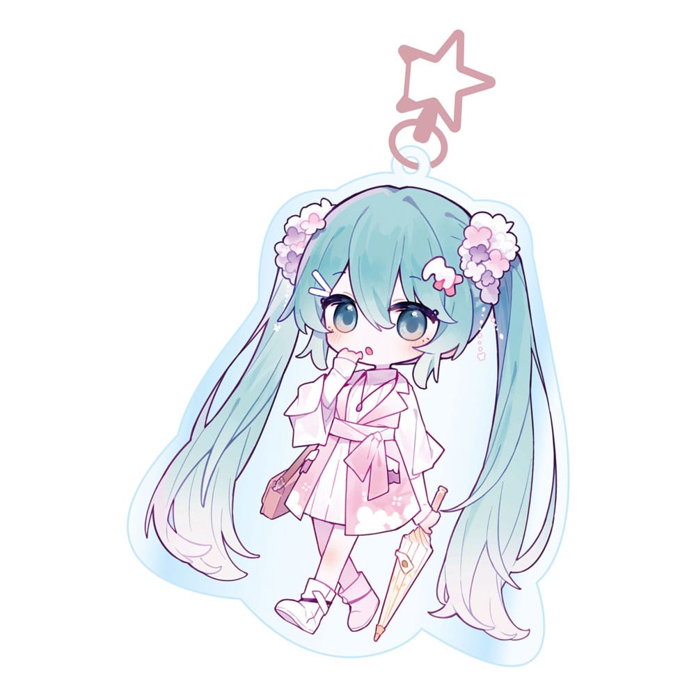 Hatsune Miku Acrylic Keychain Kawaii Summer Time P055879