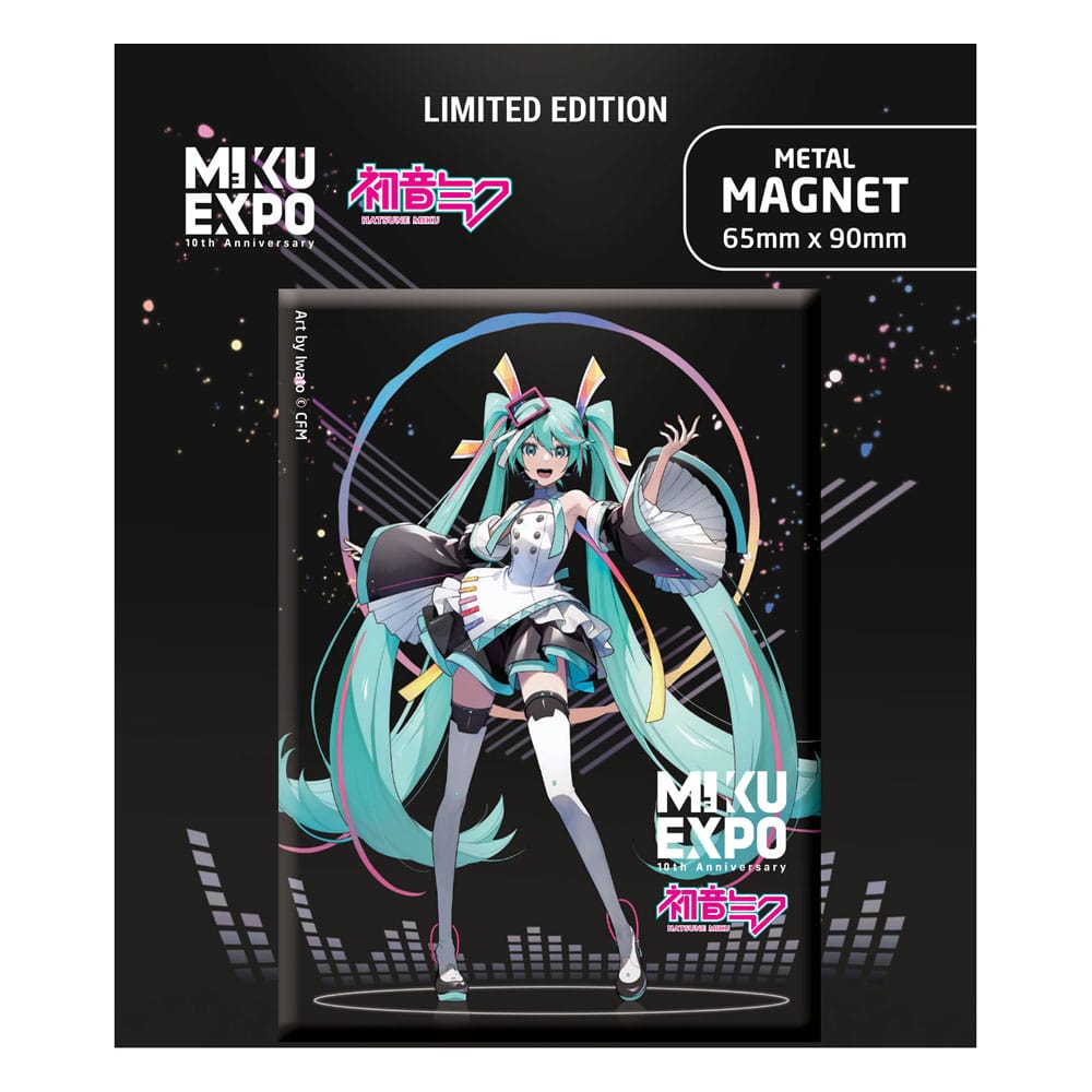 Hatsune Miku Fridge Magnet Miku Expo 10th Anniversary Art by Iwato Ver. Limited Edition P055959