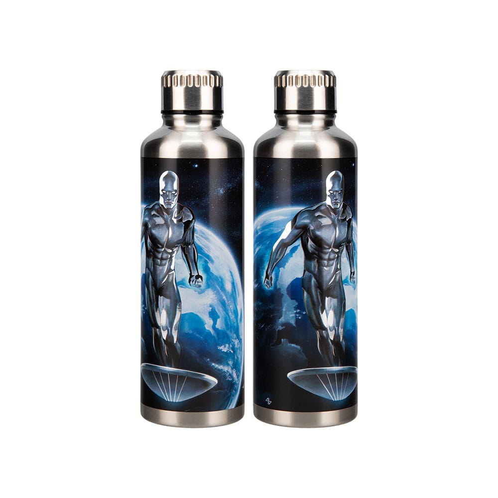 Fantastic Four Metal Water Bottle Silver Surfer P056265