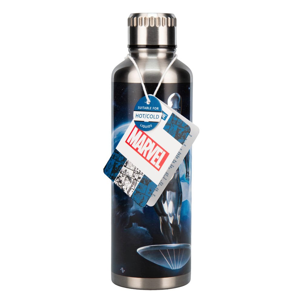 Fantastic Four Metal Water Bottle Silver Surfer P056265