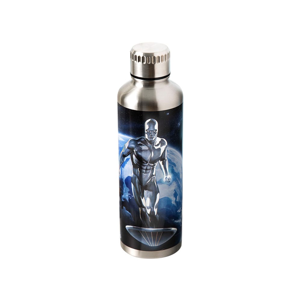 Fantastic Four Metal Water Bottle Silver Surfer P056265