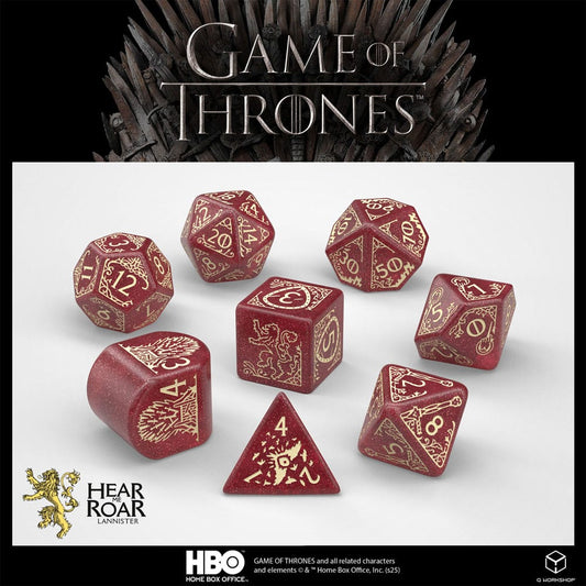 Game of Thrones Dice Set Lannister (8) P056646