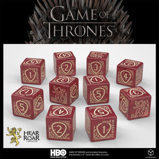 Game of Thrones Dice Set Lannister 10xD6 (10) P056647