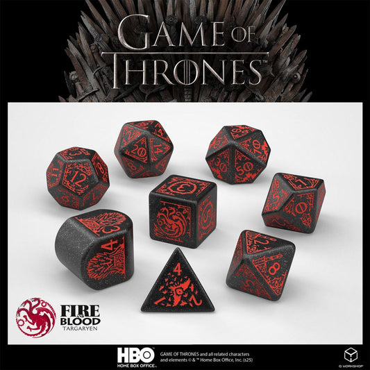 Game of Thrones Dice Set Targaryen (8) P056648