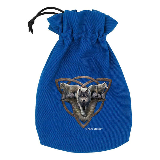 Anne Stokes Dice Pouch Wolf Trio P056659