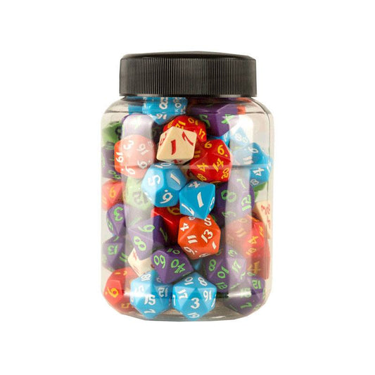 Round Jar of Classic RPG Dice (80) P056664
