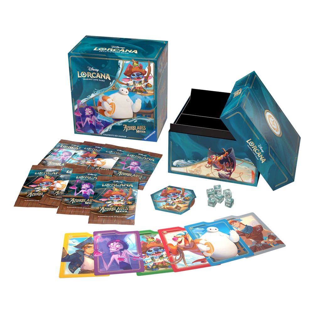 Disney Lorcana TCG Azurblaues Meer llumineer's Trove (24) *German Edition* P056711