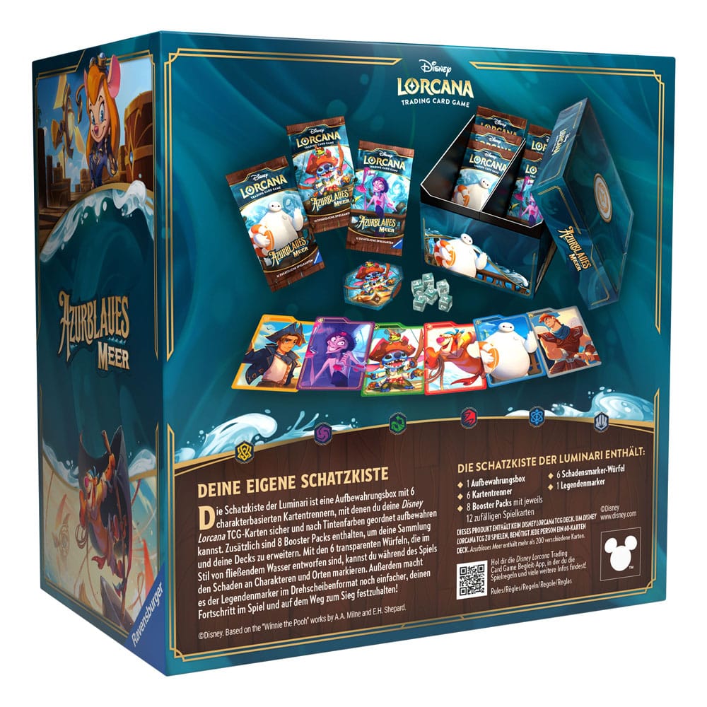 Disney Lorcana TCG Azurblaues Meer llumineer's Trove (24) *German Edition* P056711