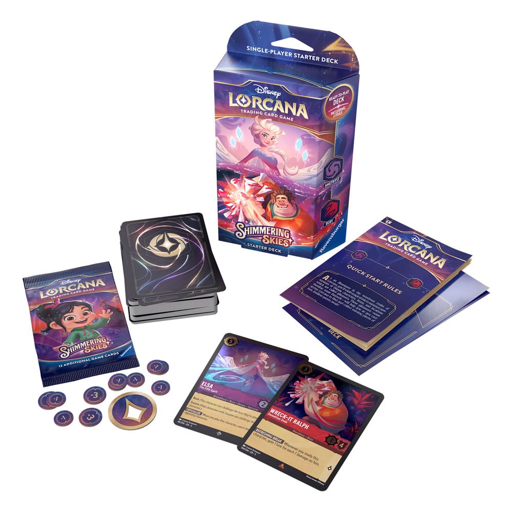 Disney Lorcana TCG Shimmering Skies Starter Decks Display (8) *English Edition* P056713