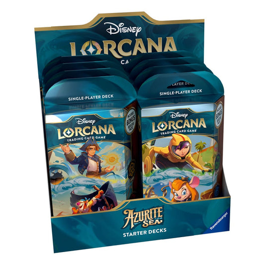 Disney Lorcana TCG Azurite Sea Starter Decks Display (8) *English Edition* P056714