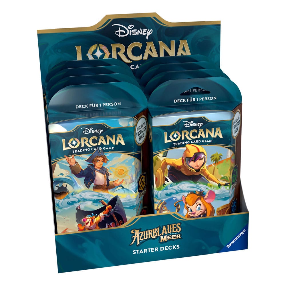 Disney Lorcana TCG Azurblaues Meer Starter Decks Display (8) *German Edition* P056715