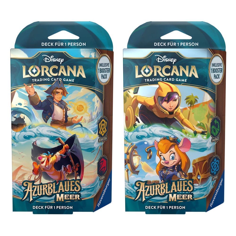 Disney Lorcana TCG Azurblaues Meer Starter Decks Display (8) *German Edition* P056715