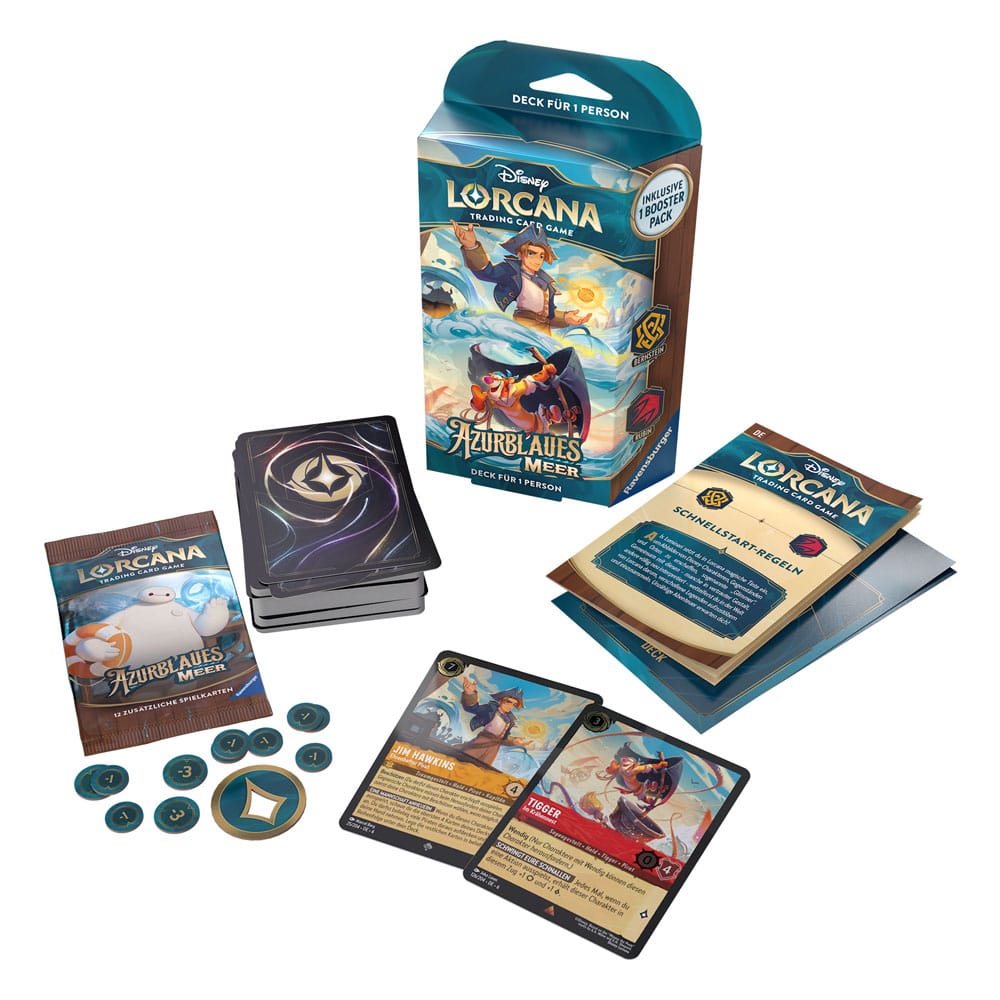 Disney Lorcana TCG Azurblaues Meer Starter Decks Display (8) *German Edition* P056715