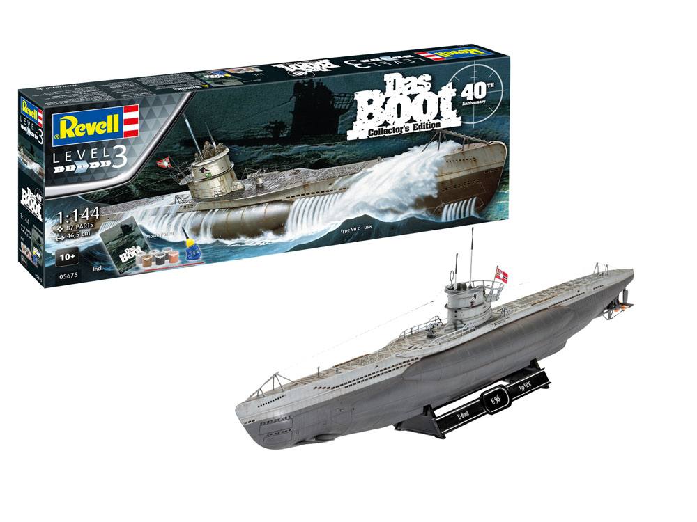 Das Boot Model Kit Gift Set 1/144 U-Boot U96 Typ VII C 40th Anniversary 46 cm P057039