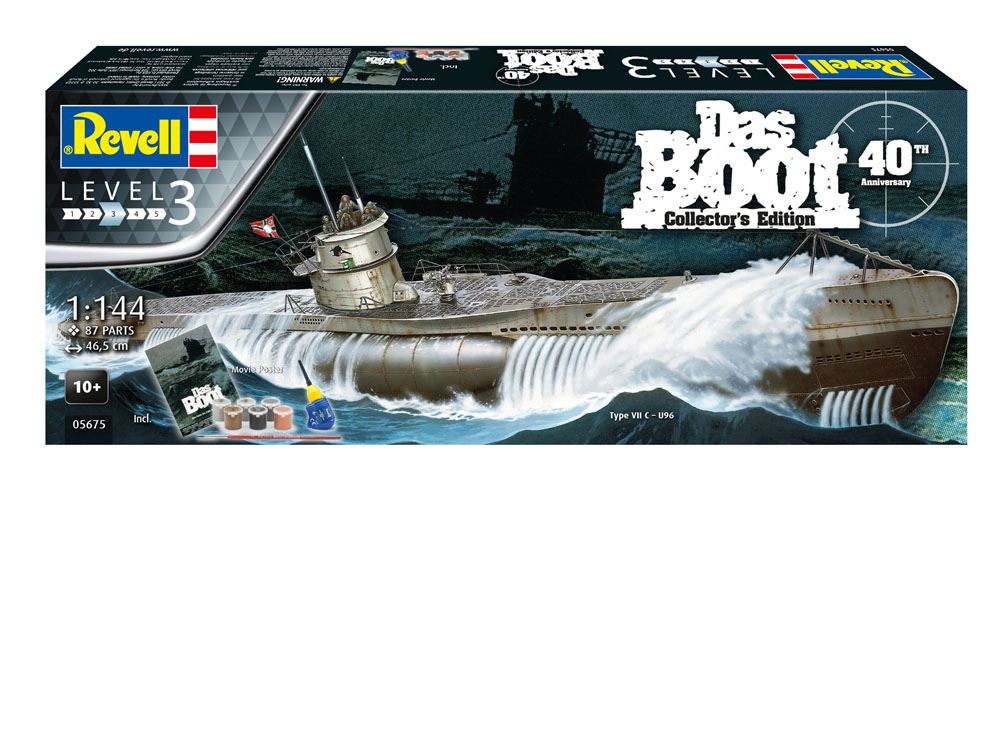 Das Boot Model Kit Gift Set 1/144 U-Boot U96 Typ VII C 40th Anniversary 46 cm P057039