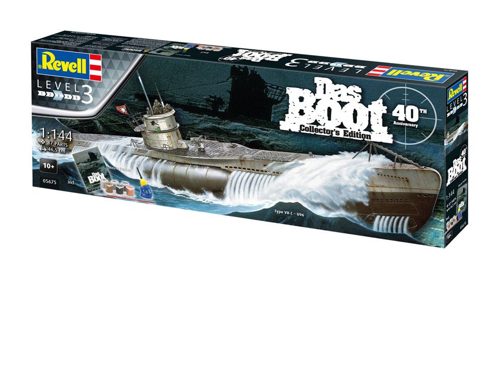 Das Boot Model Kit Gift Set 1/144 U-Boot U96 Typ VII C 40th Anniversary 46 cm P057039