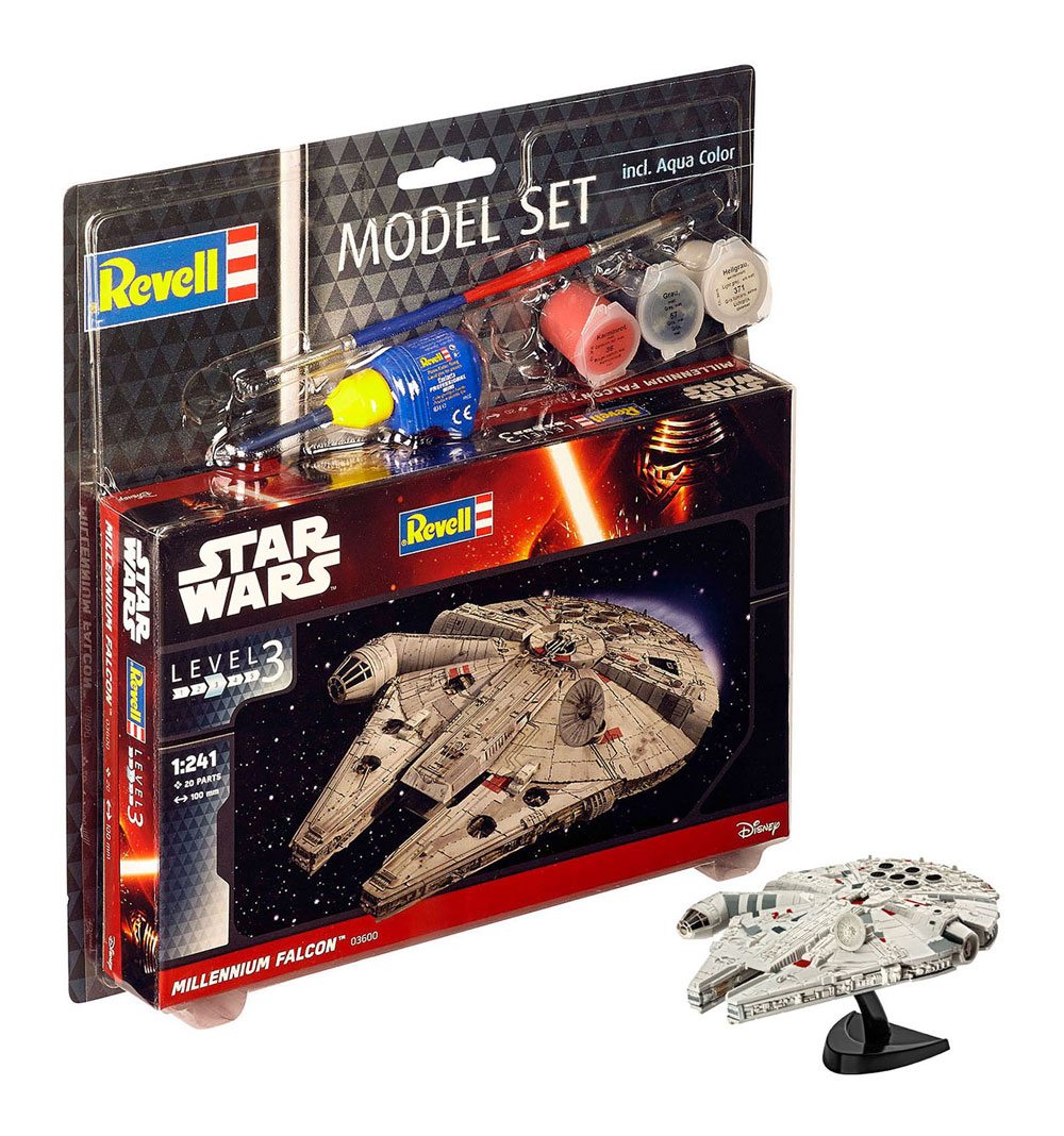 Star Wars Model Kit 1/241 Model Set Millennium Falcon 10 cm P057064