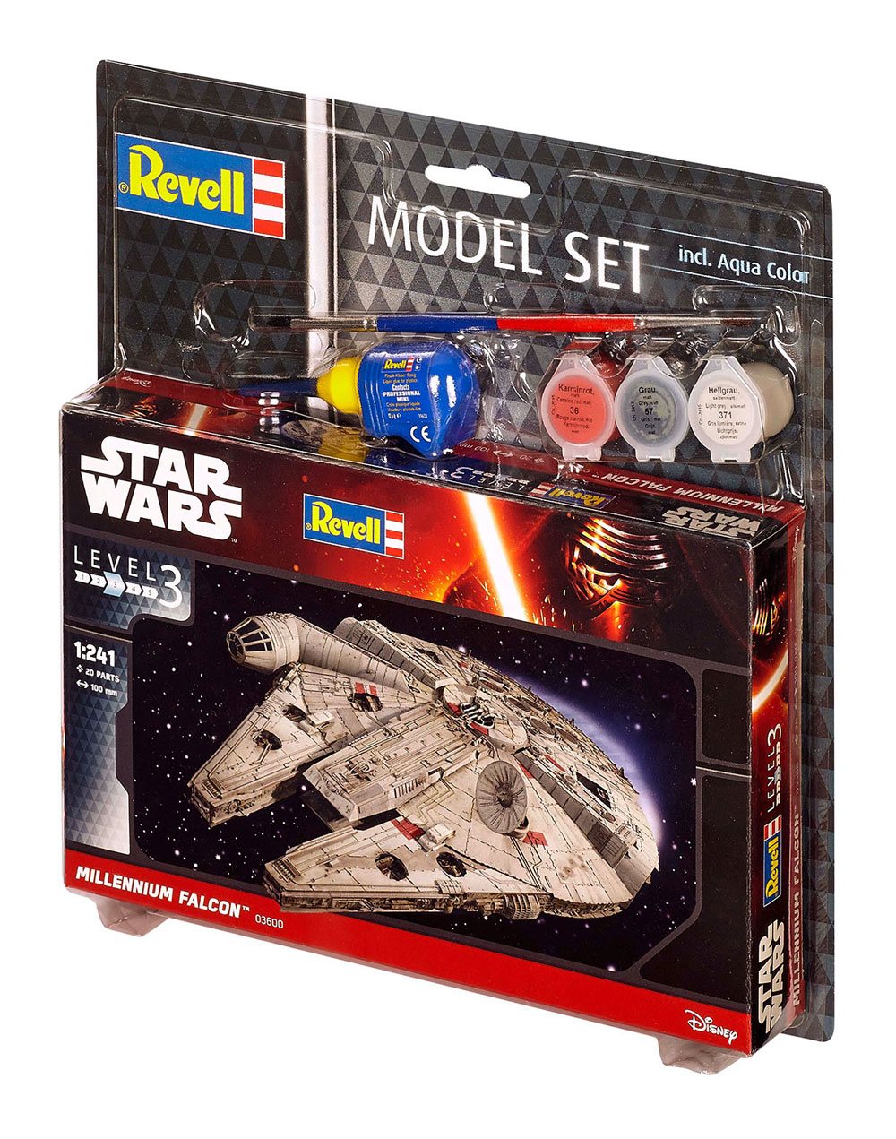 Star Wars Model Kit 1/241 Model Set Millennium Falcon 10 cm P057064