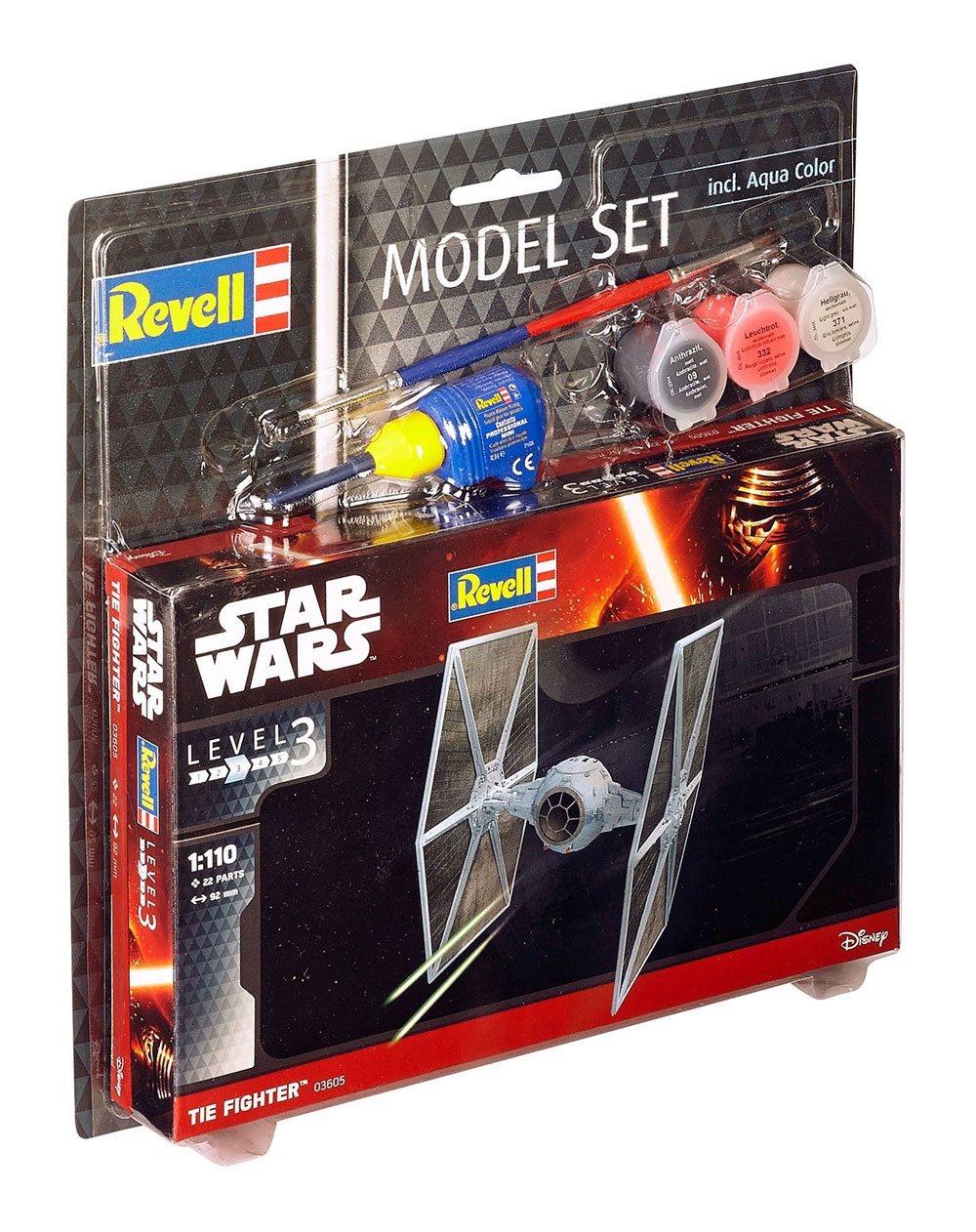 Star Wars Model Kit 1/110 Model Set TIE Fighter 9 cm P057066