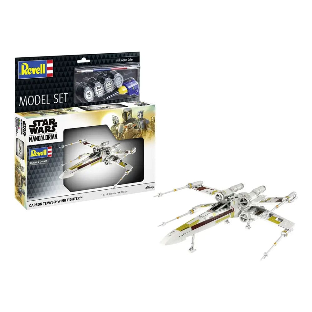 Star Wars Model Kit with basic accessories 1/57 Carson Teva's X-Wing Fighter 22 cm P057067