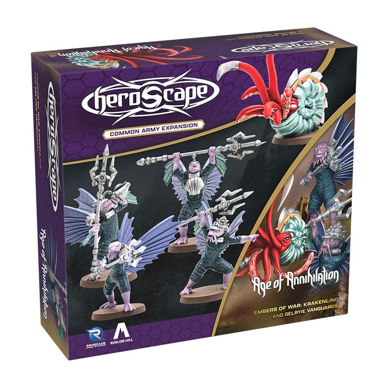 Heroscape Army Expansion Embers of War: Krakenling & Gelryie Vanguards *English Version* P057174