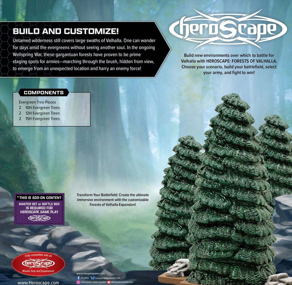 Heroscape Terrain Expansion Forests of Valhalla *English Version* P065316