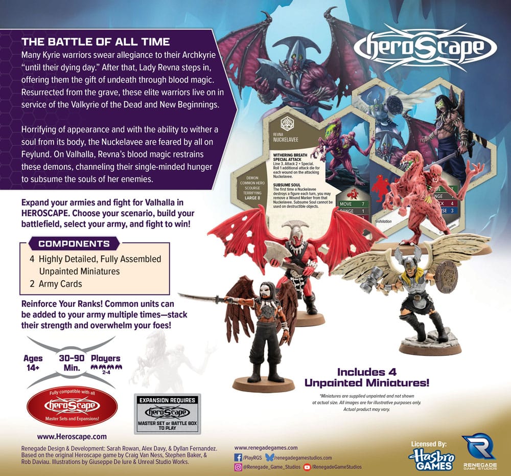 Heroscape Army Expansion Age of Annihilation Revenants of Revna & Nuckelavee (Common) *English Version* P065318