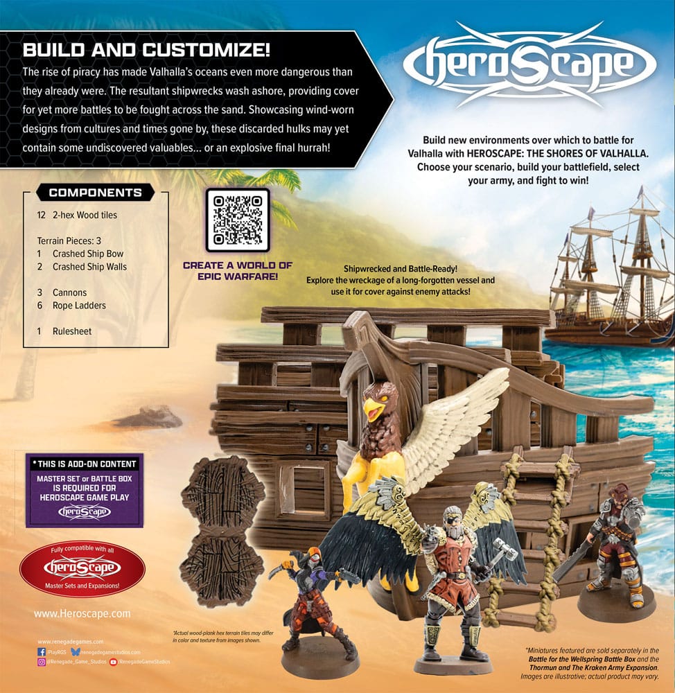 Heroscape Terrain Expansion Shores of Valhalla *English Version* P065320