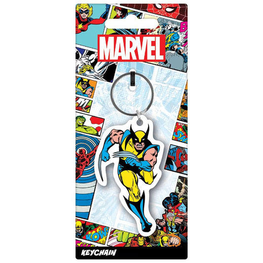 MARVEL COMICS RUBBER KEYCHAIN WOLVERINE