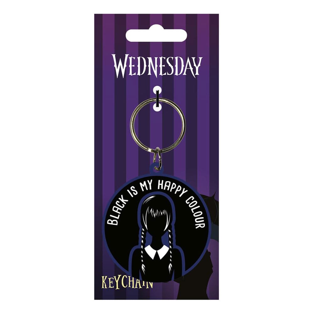 Wednesday Rubber Keychain Happy Colour P057229