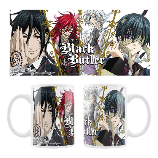 Black Butler Ceramic Mug Sebastian, Grell, Ash, Ciel P057451