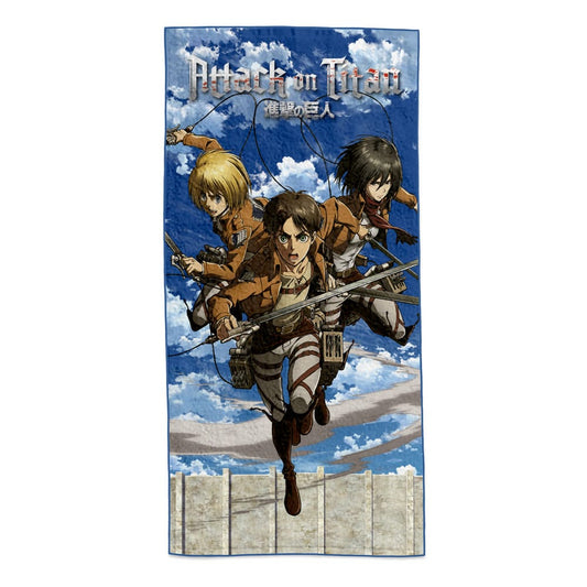 Attack on Titan Towel Eren, Mikasa & Armin 150 x 75 cm P057677