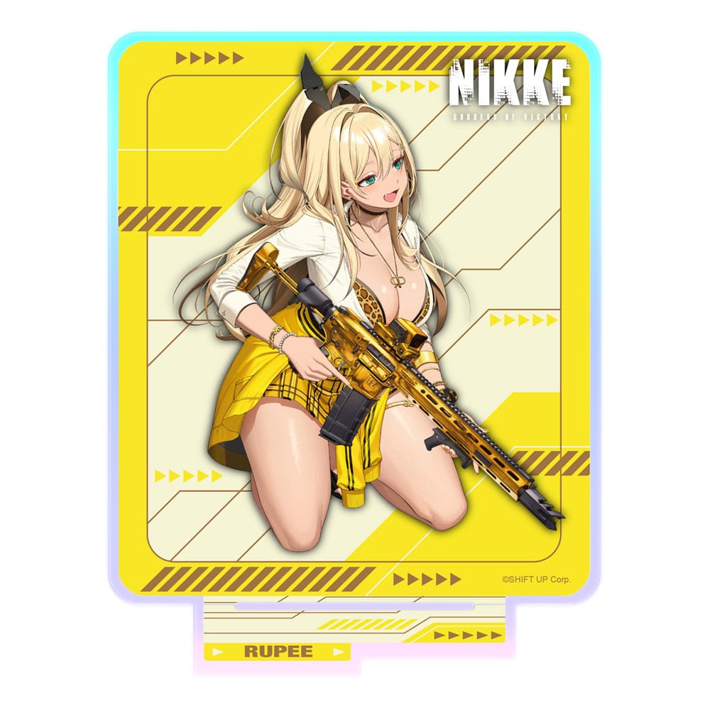Goddess of Victory: Nikke Crouching Series Acrylic Stand Rupee Holographic 14 cm P057767