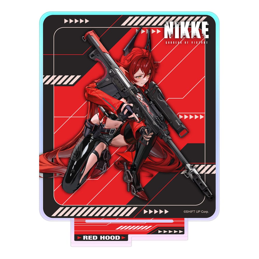 Goddess of Victory: Nikke Crouching Series Acrylic Stand Red Hood Holographic 14 cm P057770