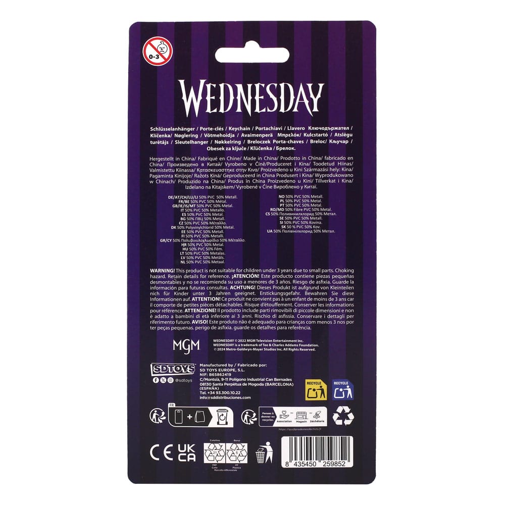 Wednesday Keychain Wednesday 7 cm P066634