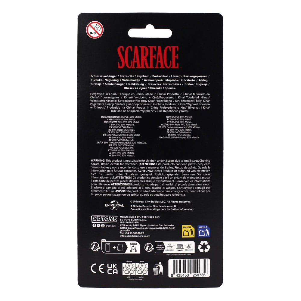 Scarface Keychain The World is Yours 2 cm P066642