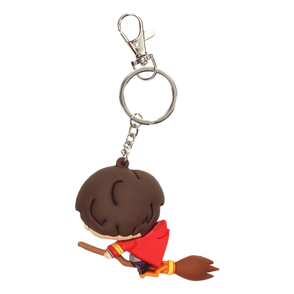 HARRY POTTER RUBBER KEYCHAIN HARRY POTTER & BROOMSTICK 7 CM P058105