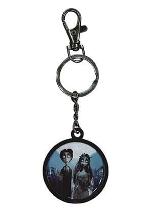 Corpse Bride Metal Keychain Couple & Logo 7 cm P058155