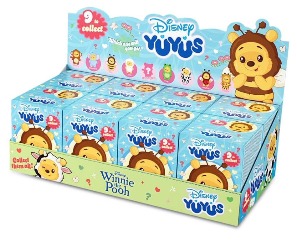 Disney YuYus Plush Key rings Winnie the Pooh 12 cm Blindbox Display (8) P065996