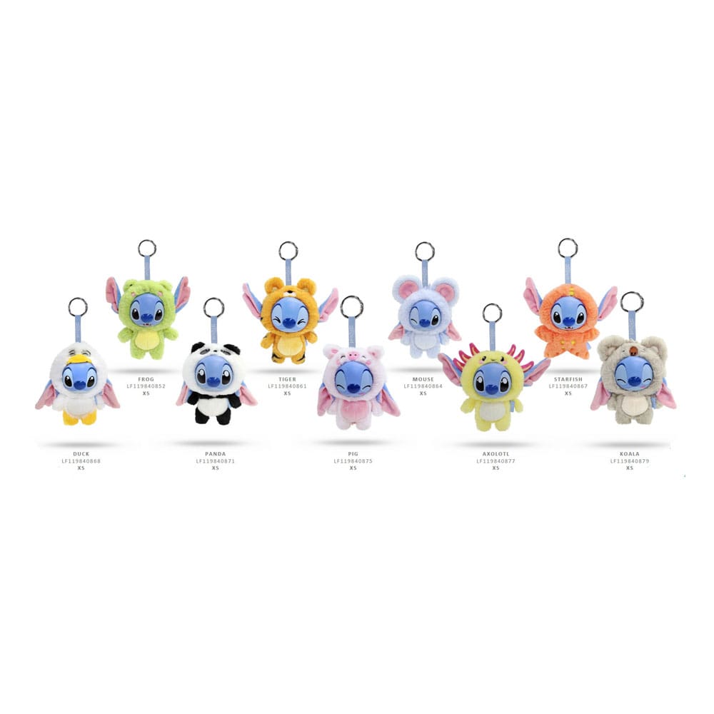 Disney YuYus Plush Key rings Stitch 12 cm Blindbox Display (8) P065997