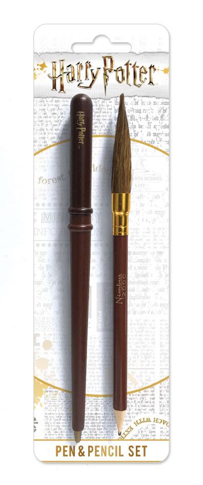 Harry Potter 2-Piece Stationery Set Wand & Broom P059531
