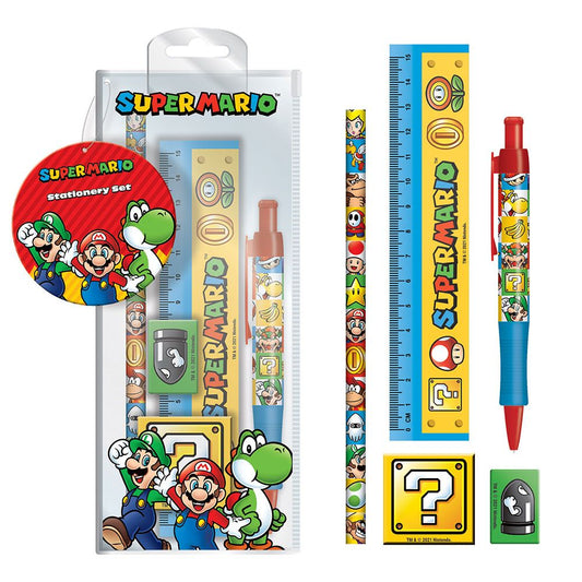 Super Mario 5-Piece Stationery Set P059539