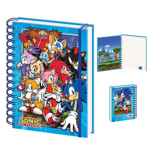 Sonic The Hedgehog Wiro Notebook A5 Green Hill Zone Gang P059544