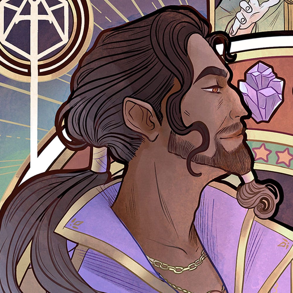 Critical Role Art Print Matthew Mercer: 10th Anniversary Art Nouveau Illustrations 46 x 28 cm - unframed P065533