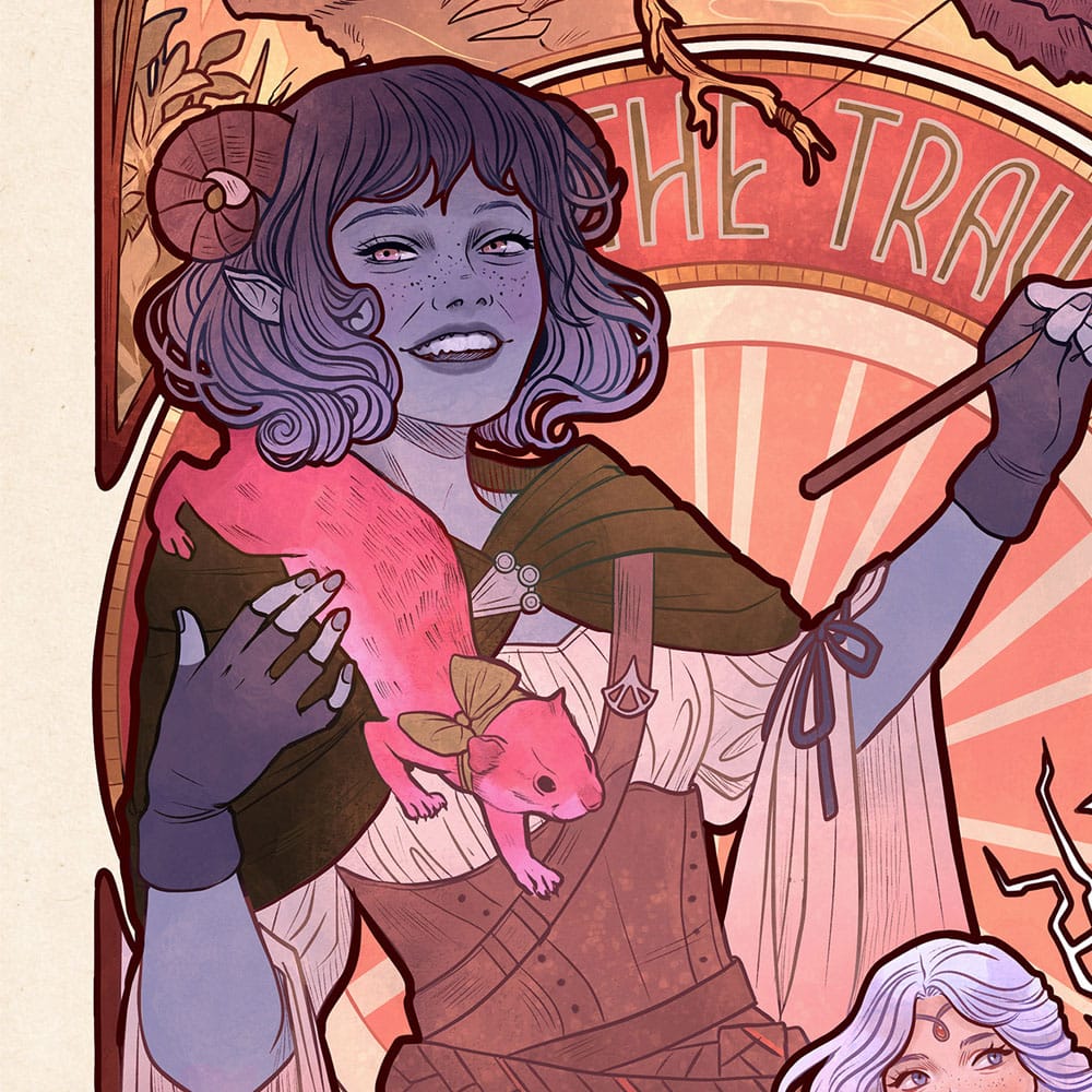 Critical Role Art Print Laura Bailey: 10th Anniversary Art Nouveau Illustrations 46 x 28 cm - unframed P065535