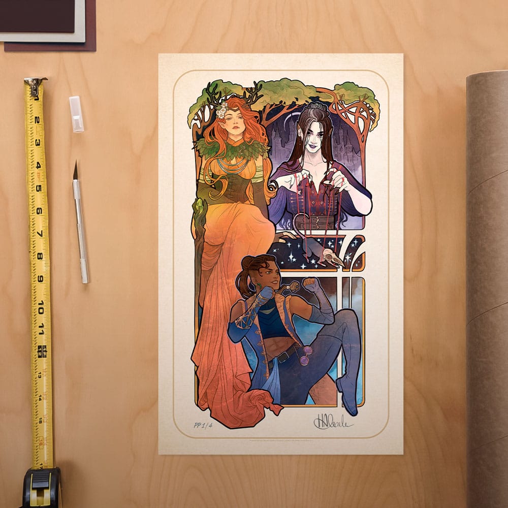 Critical Role Art Print Marisha Ray: 10th Anniversary Art Nouveau Illustrations 46 x 28 cm - unframed P065536